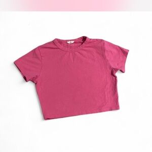 Cotton On Bold‎ Barbie Pink Crop Top Sz Small